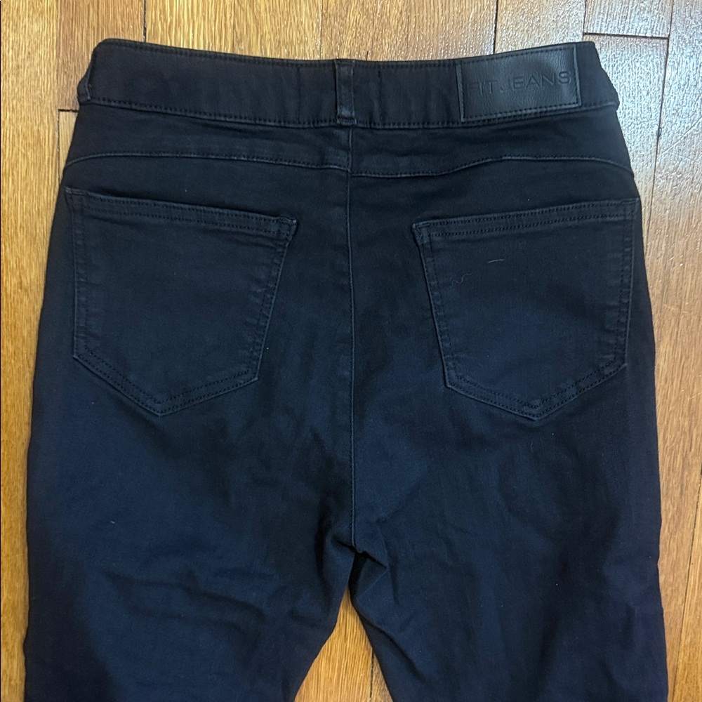 FITJEANS Contour Mid Waisted - Black Skinny Jeans - Picture 6 of 8